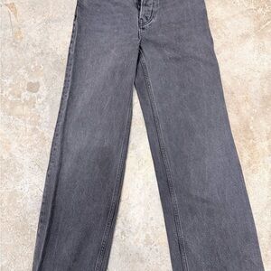Reformation Black Washed Jeans
